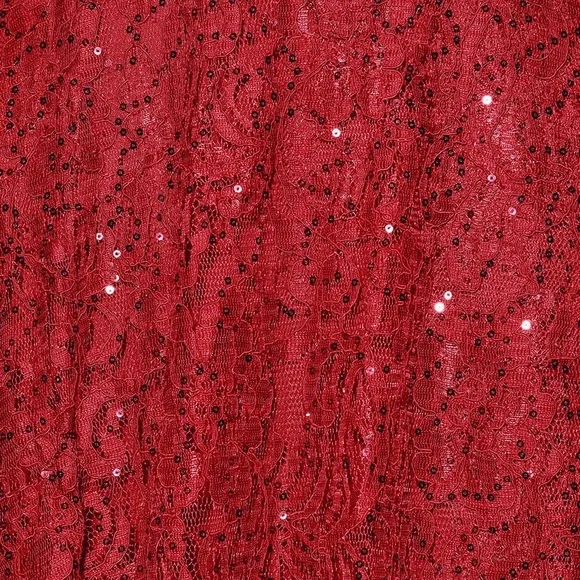 Lulus Endless Enchantment Red Sequin Lace Maxi Dress - Picture 12 of 12